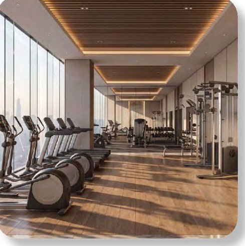 Tata Orbis fitness centre with cardio equipment