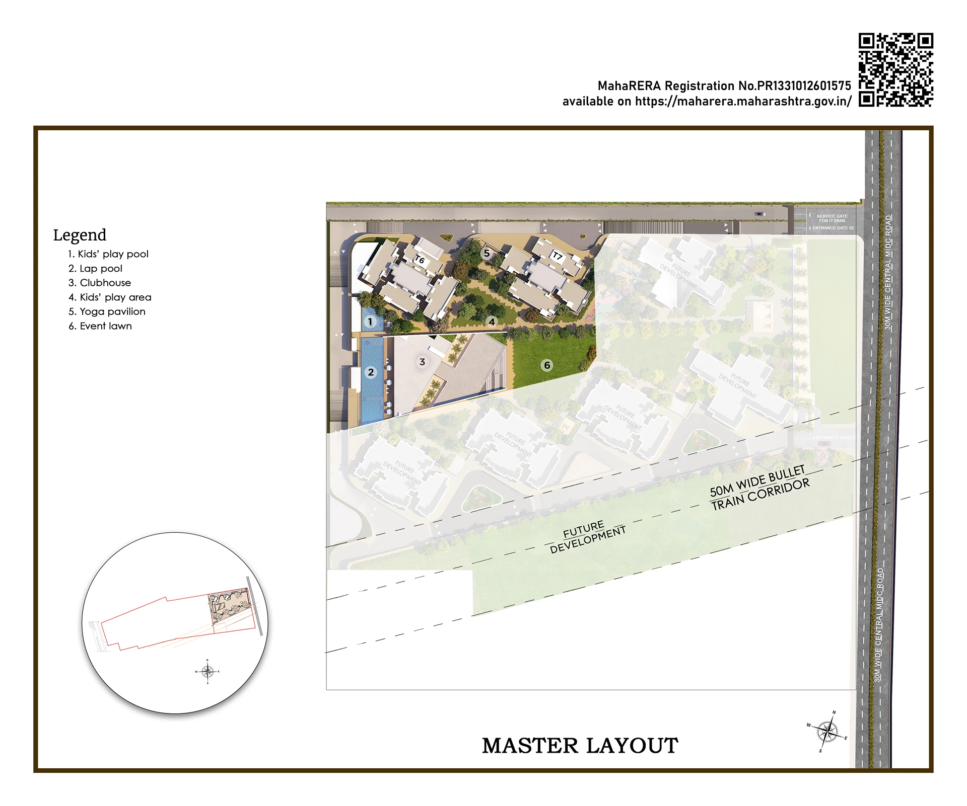 Tata Orbis Ghansoli master layout plan — MahaRERA PR1331012601575